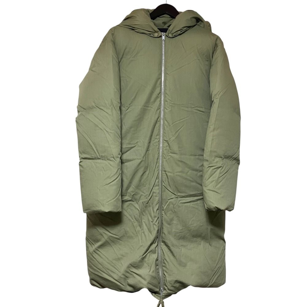 Celine Phoebe Philo Era Cotton Silk Hooded Down Coat 2 Khaki 36