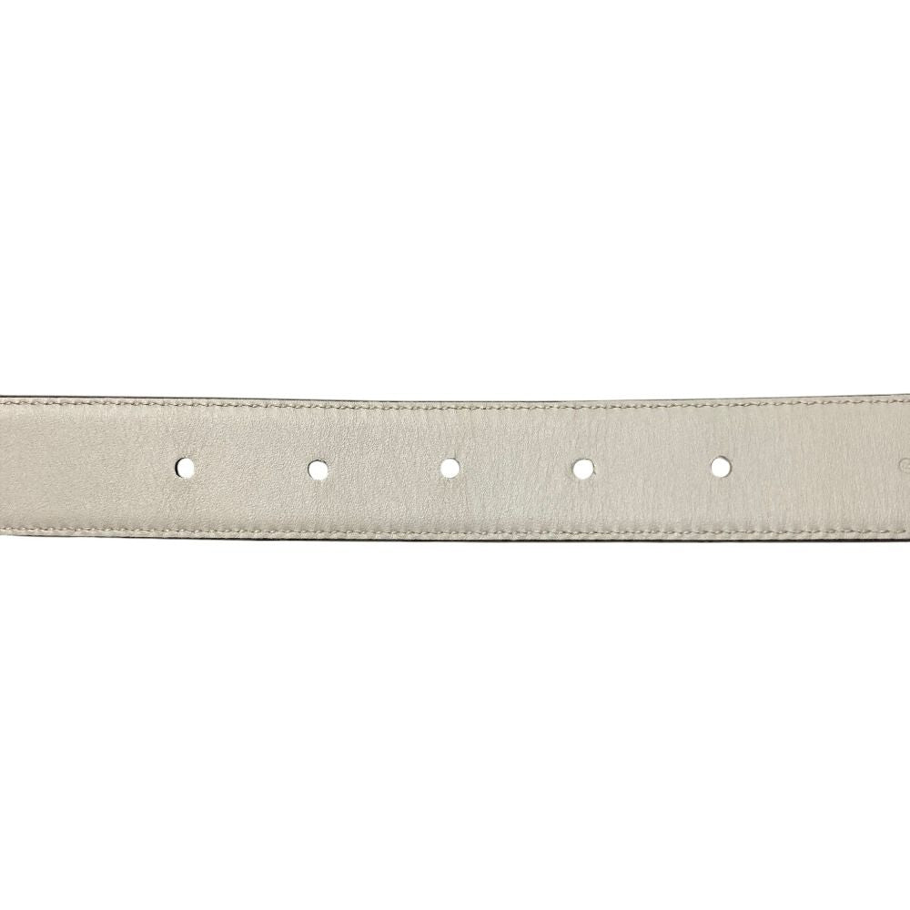 Gucci Interlocking G Reversible Belt White Black — view 8