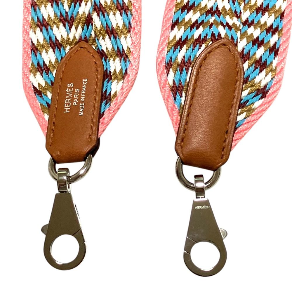 Hermes Bandouliere Sangles Zigzag Shoulder Strap 5 114 Silver Colored — view 3
