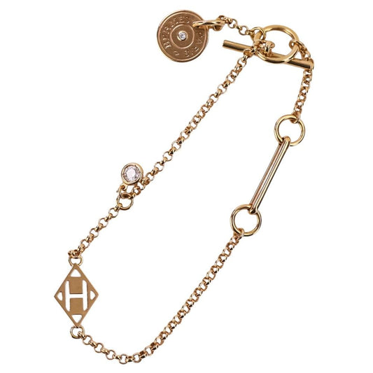 Hermes Gambade Bracelet Diamond 18k Yellow Gold