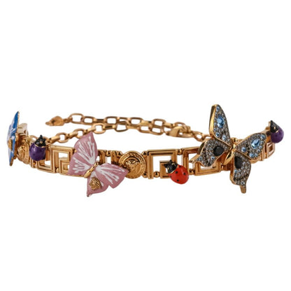 Versace Dua Lipa Collaboration Butterfly Chain Necklace Choker Gold — view 5