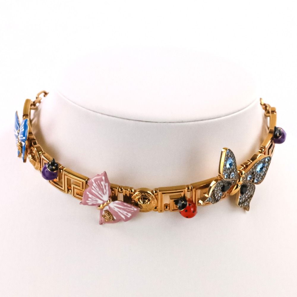 Versace Dua Lipa Collaboration Butterfly Chain Necklace Choker Gold