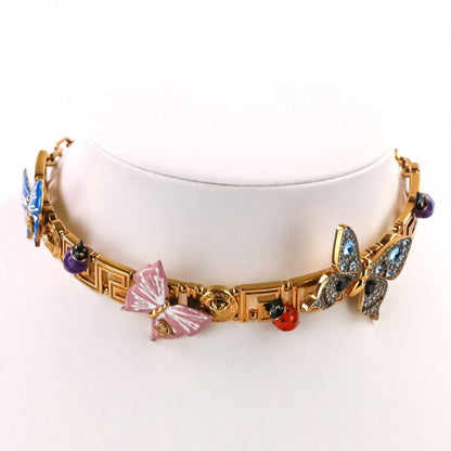 Versace Dua Lipa Collaboration Butterfly Chain Necklace Choker Gold