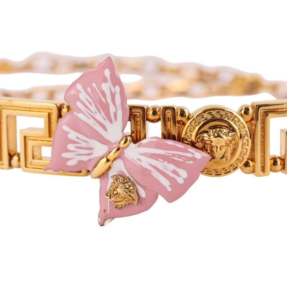 Versace Dua Lipa Collaboration Butterfly Chain Necklace Choker Gold — view 7