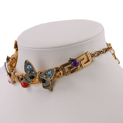 Versace Dua Lipa Collaboration Butterfly Chain Necklace Choker Gold — view 3