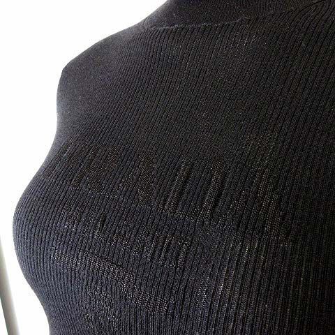 Prada Front Big Logo Super Fine Wool Silk Blend Turtleneck Sweater Long Sleeve — view 8