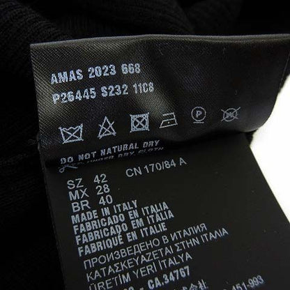 Prada Front Big Logo Super Fine Wool Silk Blend Turtleneck Sweater Long Sleeve — view 6