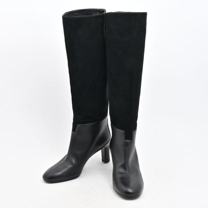 Hermes Long Boots Black Leather — view 2