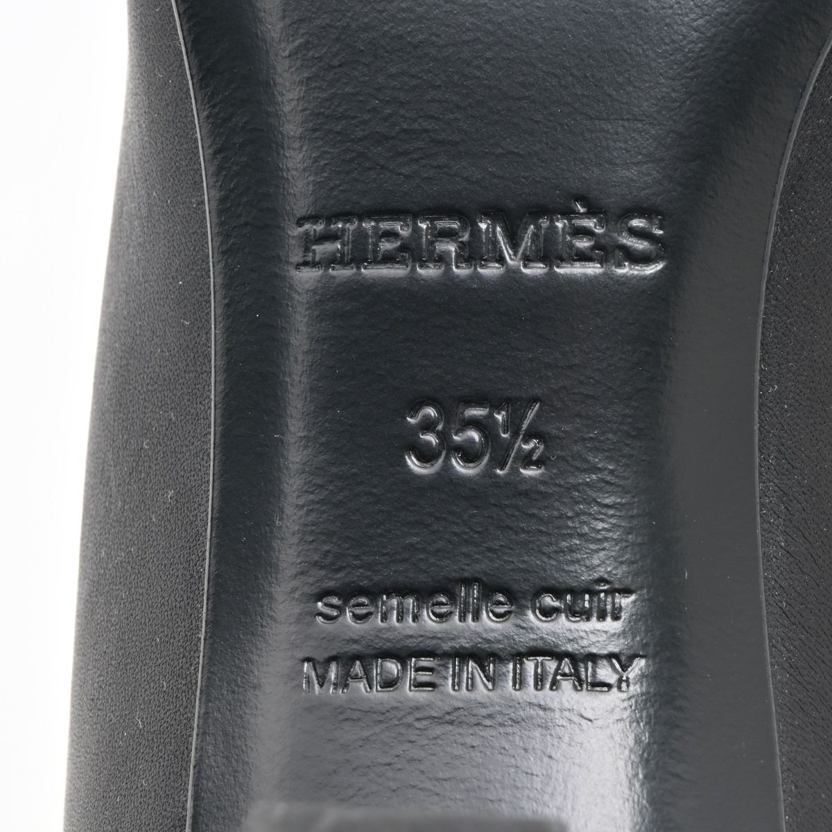 Hermes Long Boots Black Leather — view 6