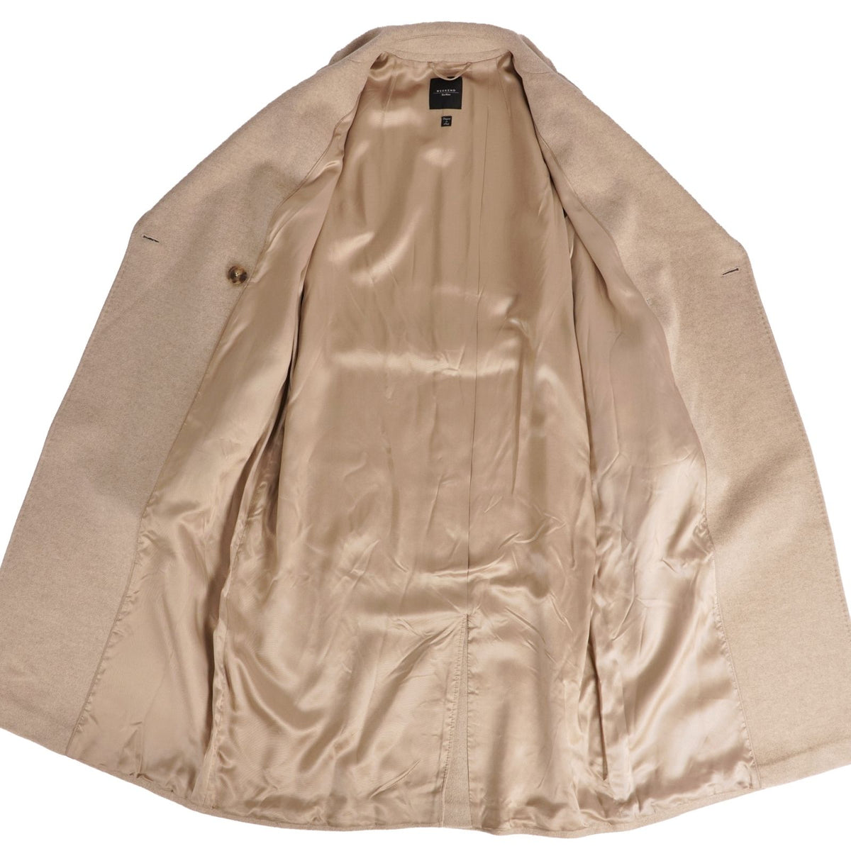 Max Mara Weekend Coat Long with Belt Wool Beige — view 7