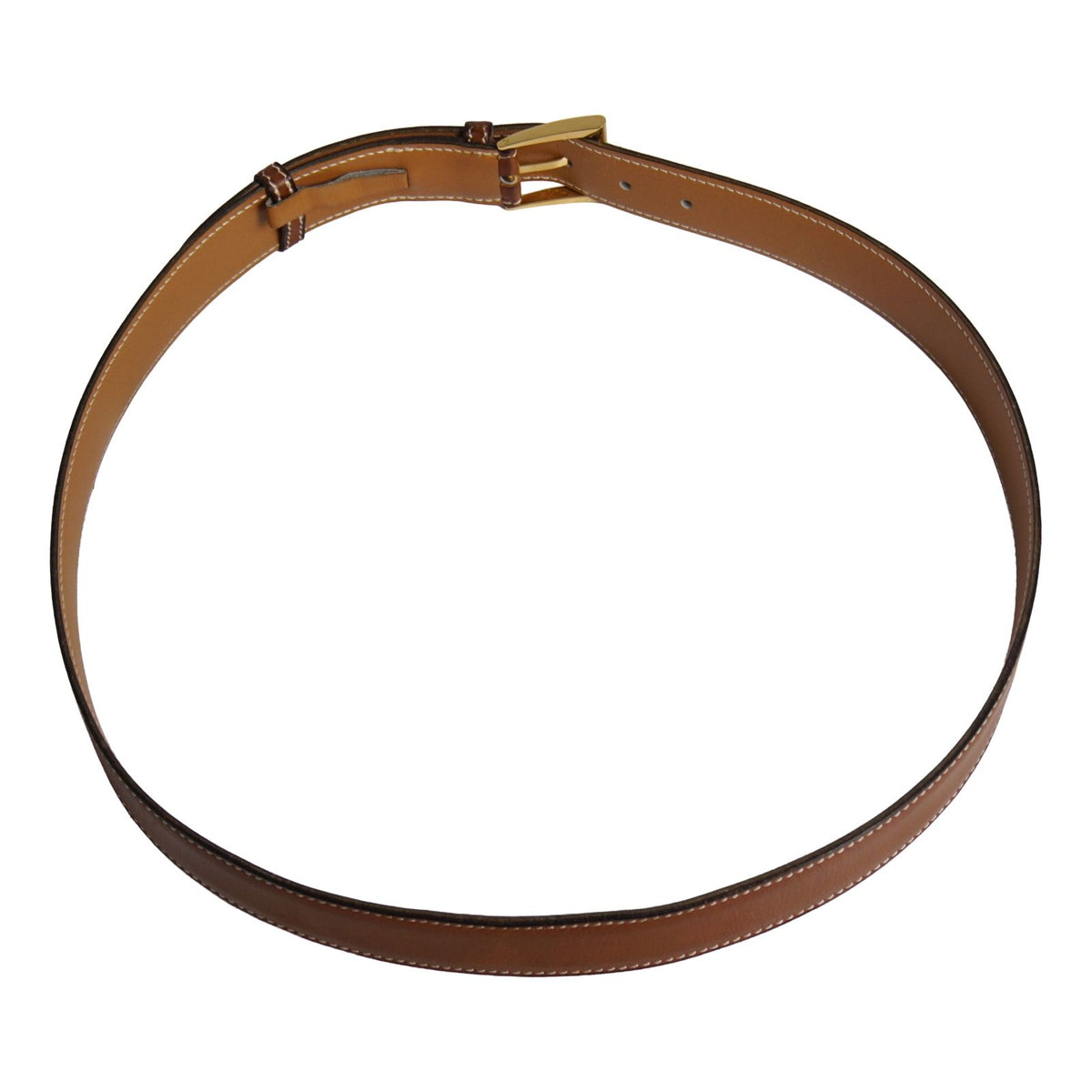 Hermes Vintage Belt Leather Buckle 100 Brown — view 4