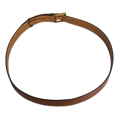 Hermes Vintage Belt Leather Buckle 100 Brown — view 4