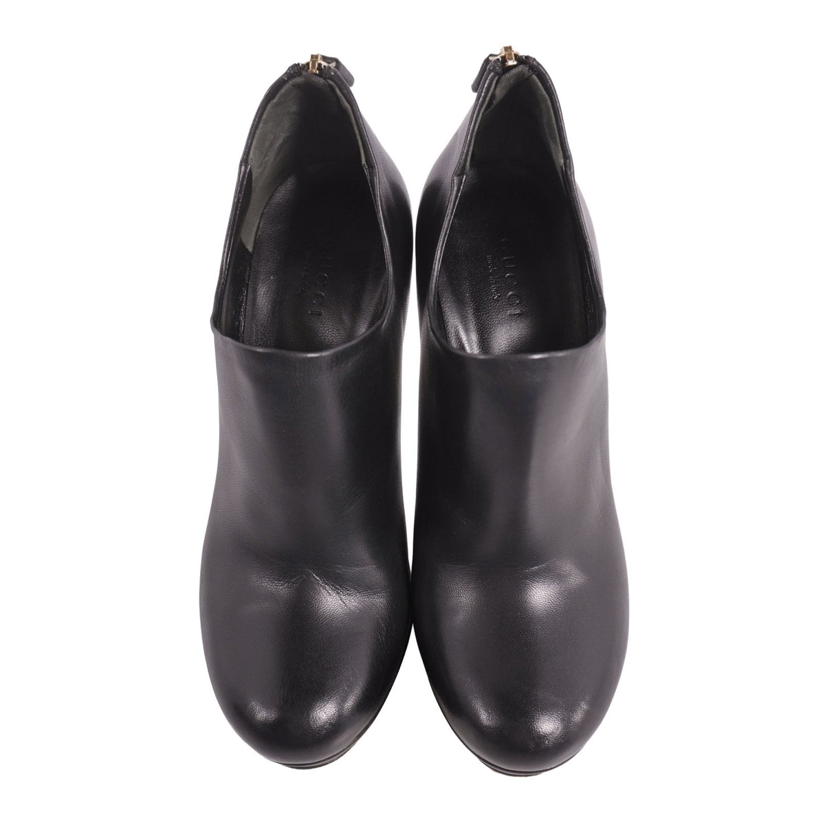 Gucci Boots Heels Shoes Leather Black — view 4