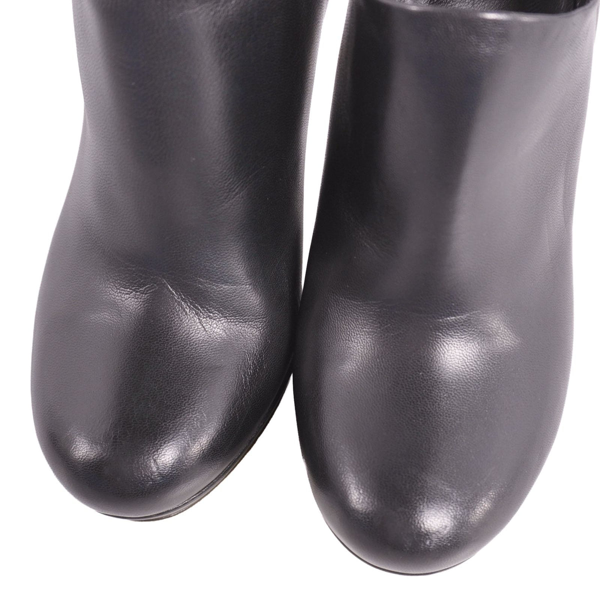 Gucci Boots Heels Shoes Leather Black — view 3