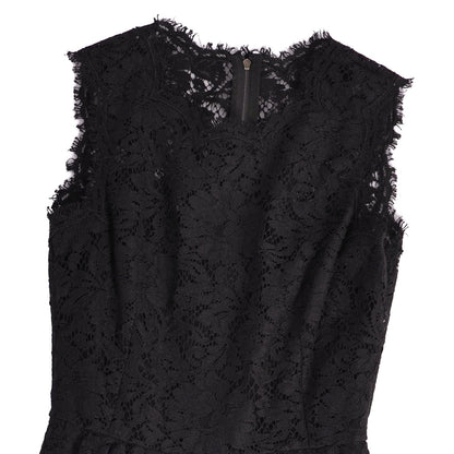 Dolce & Gabbana Dress Sleeveless All Lace Black M — view 2