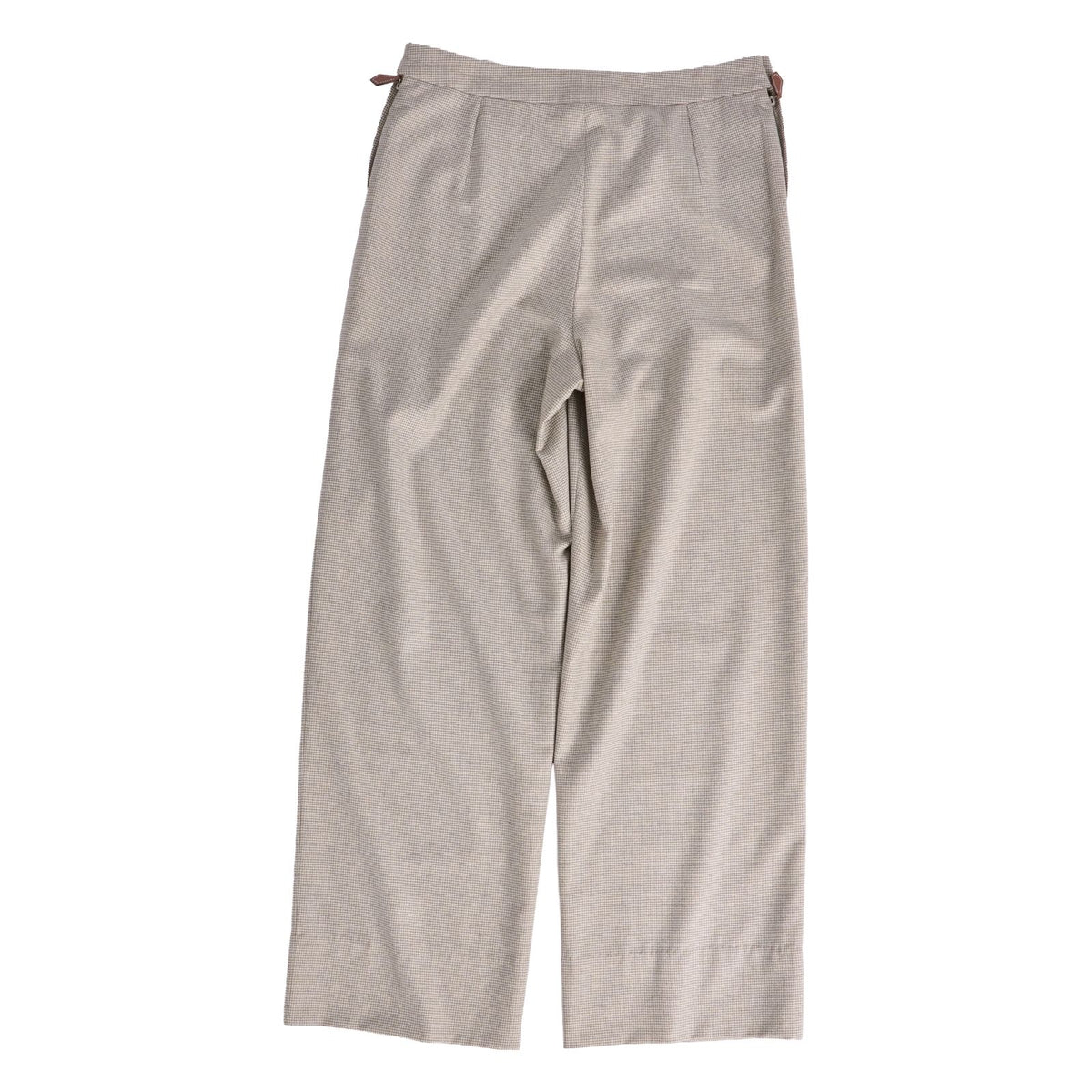 Hermes Martin Margiela Era Pants Trousers Houndstooth Wool Gray 38 — view 4