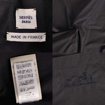 Hermes Dress Shirt Cotton Black 42 — view 8