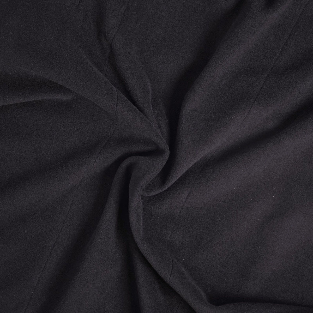 Max Mara Coat Long with Belt Buttonless Wool Black — view 8