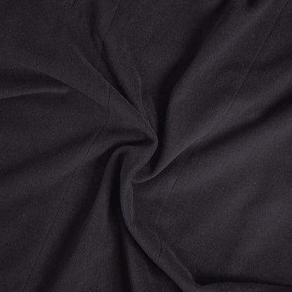 Max Mara Coat Long with Belt Buttonless Wool Black — view 8