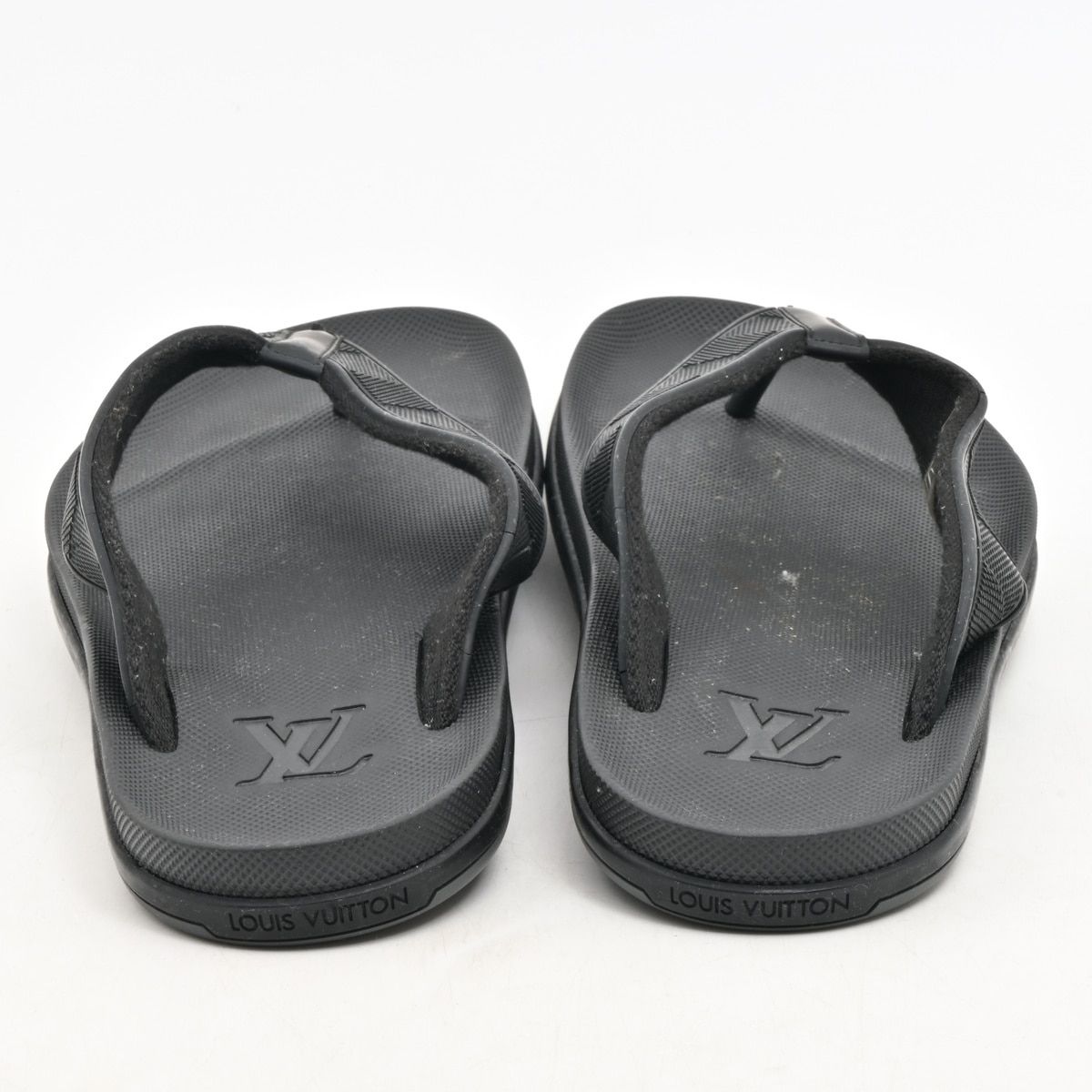 Louis Vuitton Beach Sandals Black Damier Pattern 10 — view 3