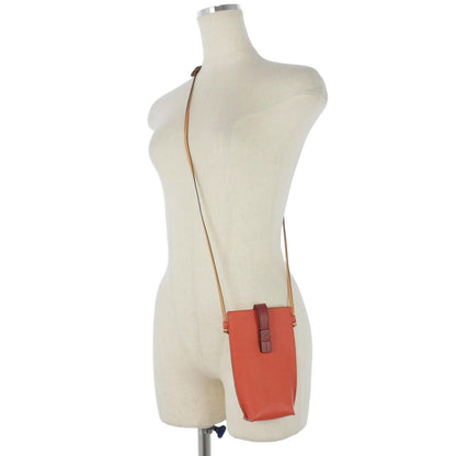 Loewe Pocket Smartphone Shoulder Bag Pochette Orange Beige — view 6