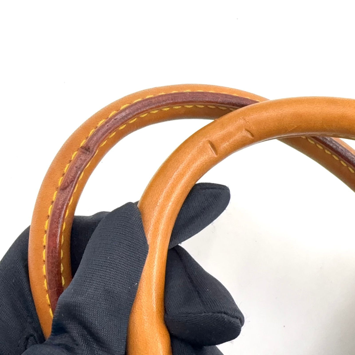 Louis Vuitton Ellipse PM Leather Brown Handbag Gold — view 8