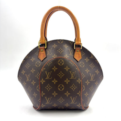 Louis Vuitton Ellipse PM Leather Brown Handbag Gold