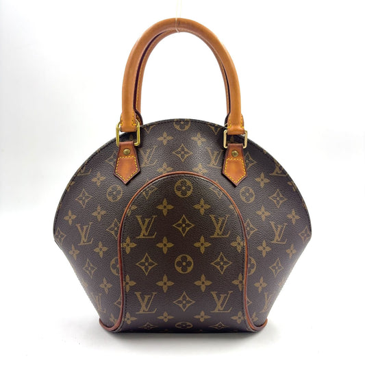 Louis Vuitton Ellipse PM Leather Brown Handbag Gold