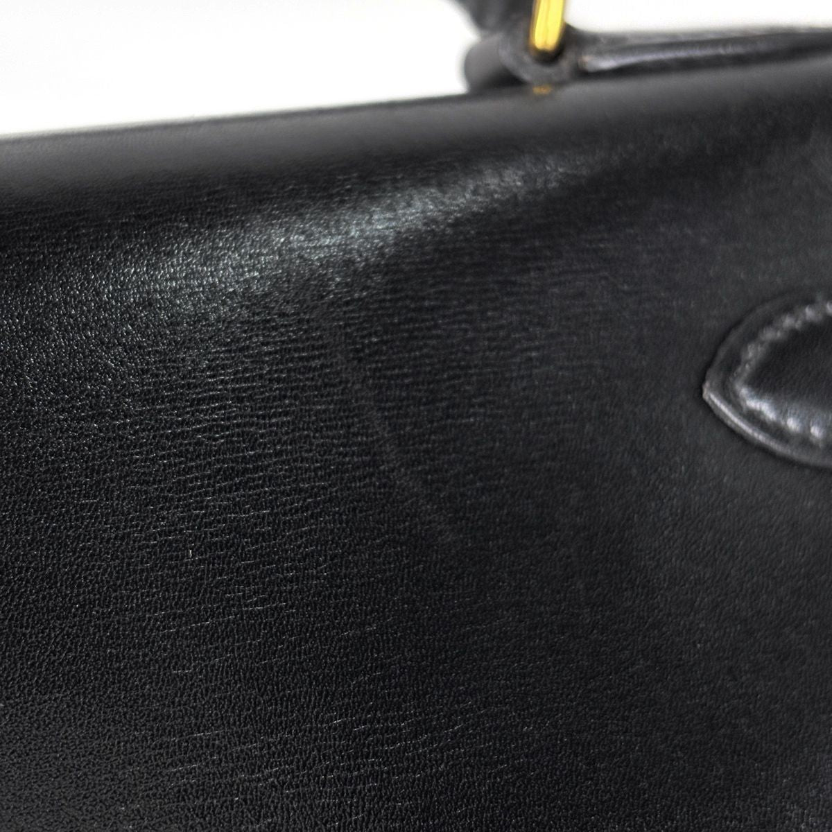 Hermes Kelly 32 Handbag Retourne 2-Way Box Calf Black — view 6
