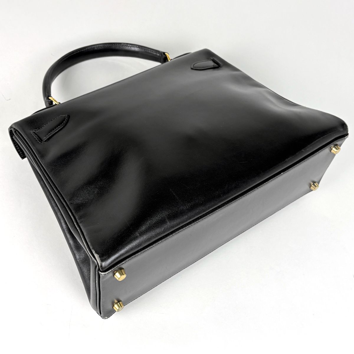 Hermes Kelly 32 Handbag Retourne 2-Way Box Calf Black — view 2