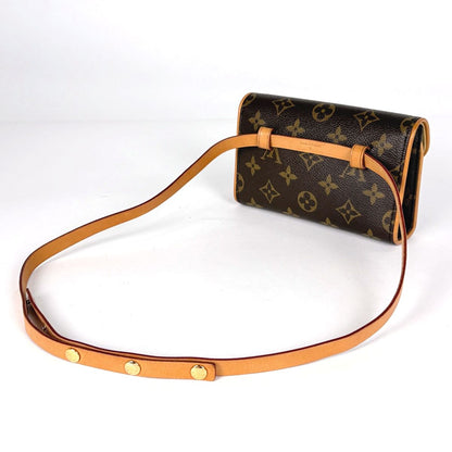 Louis Vuitton Pochette Florentine Belt Bag Pouch Monogram Brown — view 2