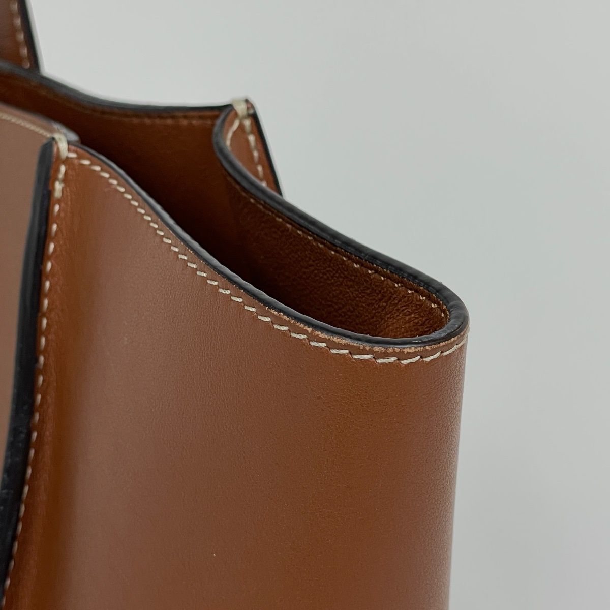 Celine Tote Cabas 16 Seize Leather Brown — view 6