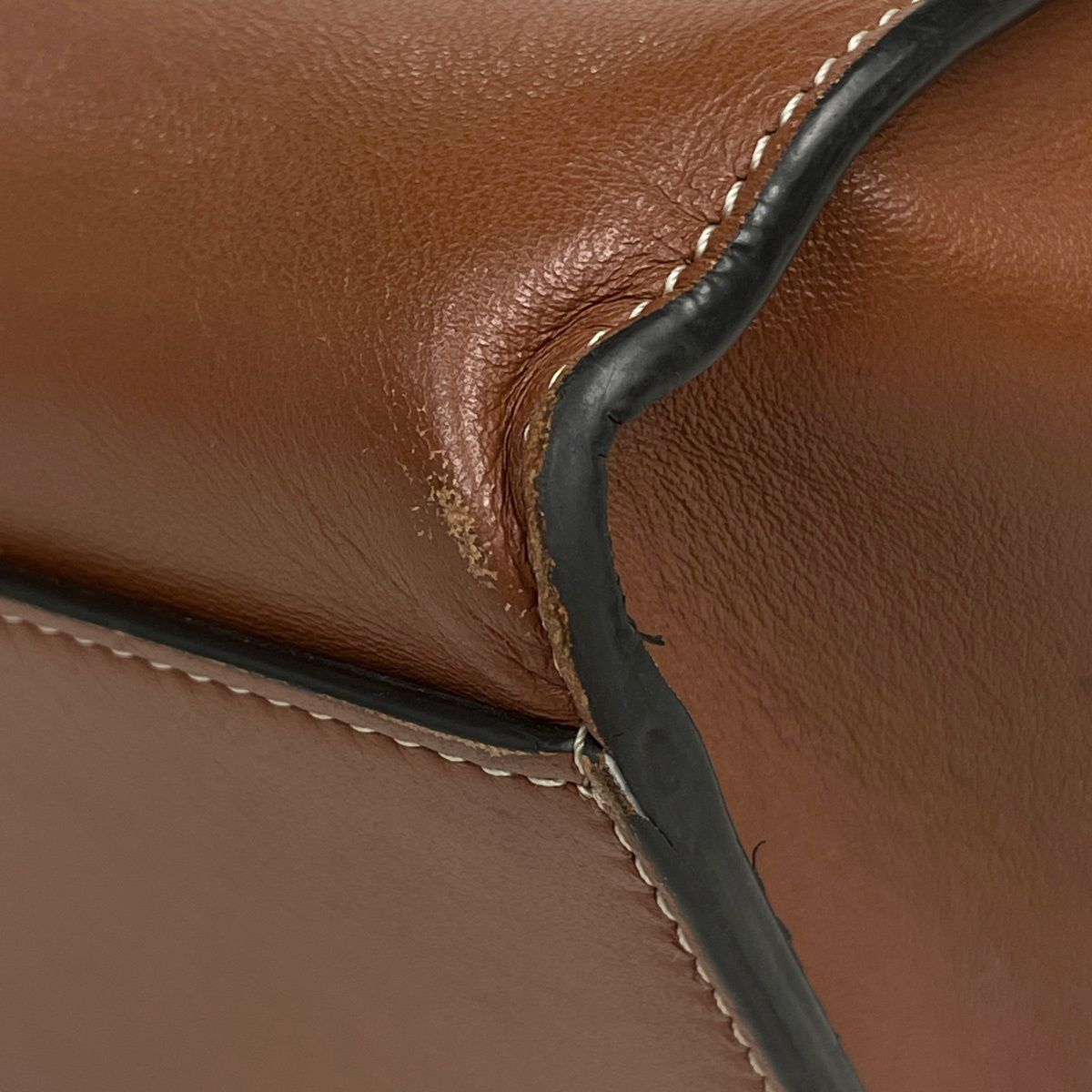 Celine Tote Cabas 16 Seize Leather Brown — view 3