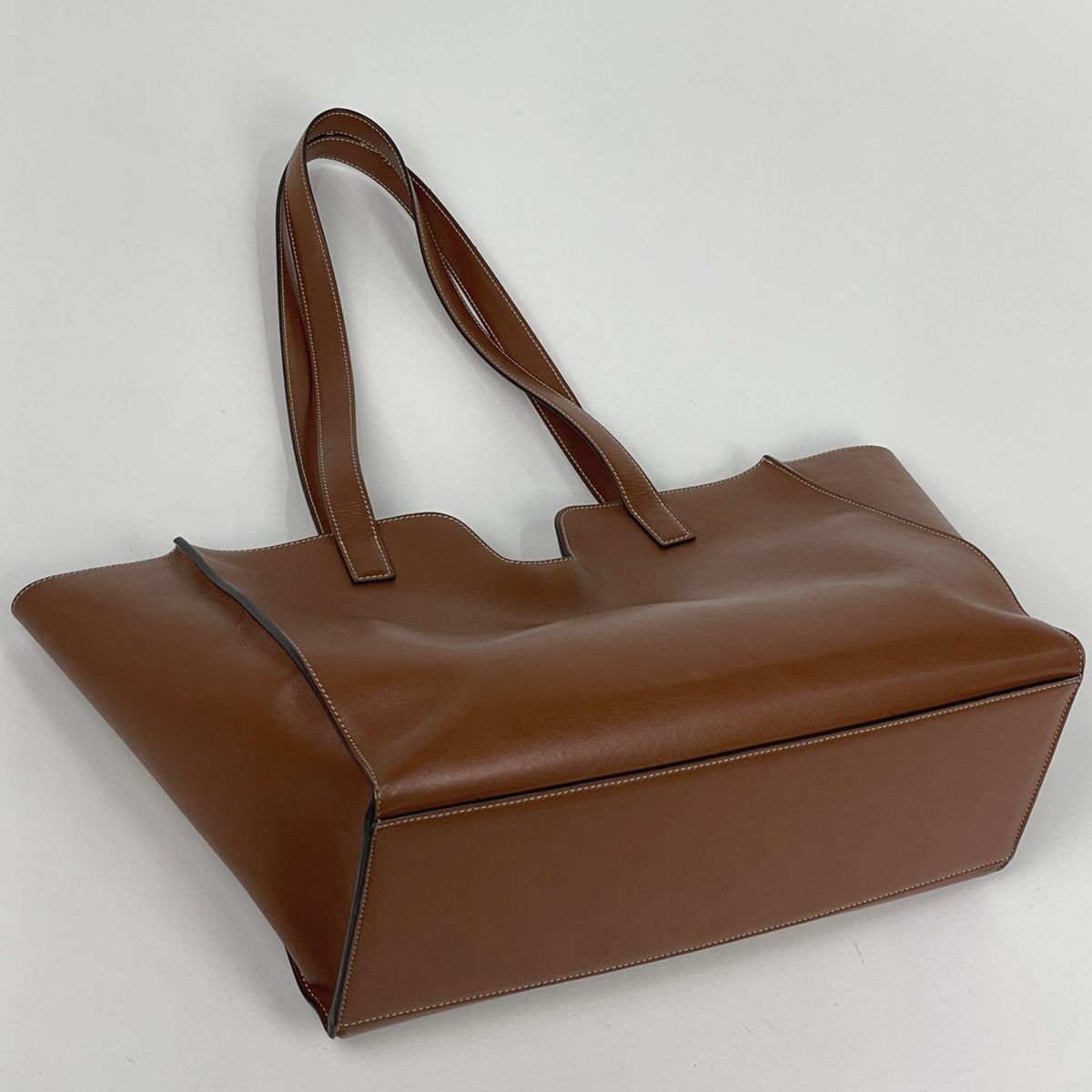 Celine Tote Cabas 16 Seize Leather Brown — view 2