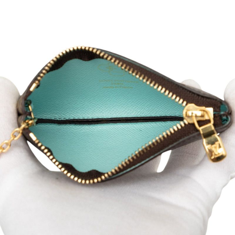Louis Vuitton Monogram Vivienne Pochette Cles Coin Purse Key Case Azur Frost — view 5
