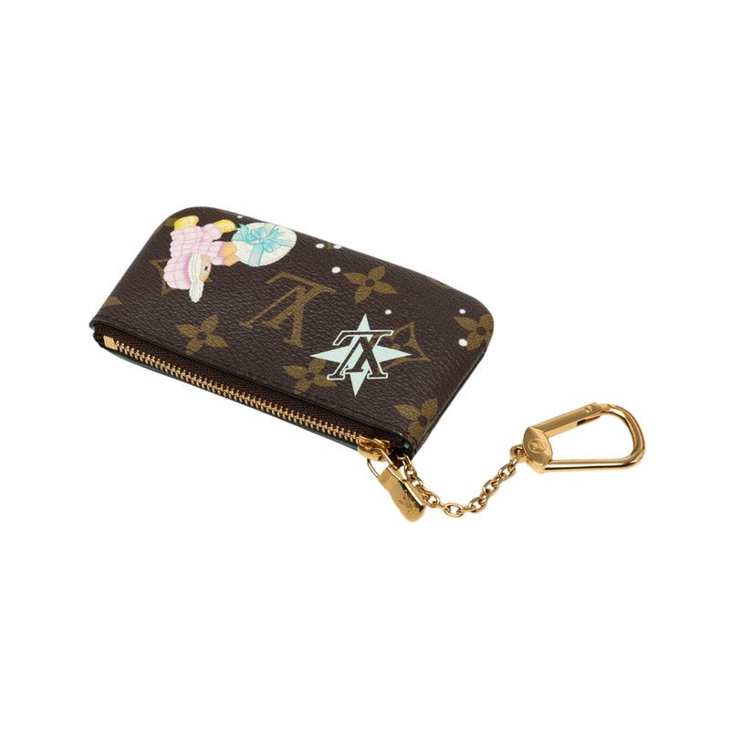 Louis Vuitton Monogram Vivienne Pochette Cles Coin Purse Key Case Azur Frost — view 4