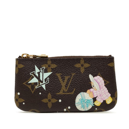 Louis Vuitton Monogram Vivienne Pochette Cles Coin Purse Key Case Azur Frost