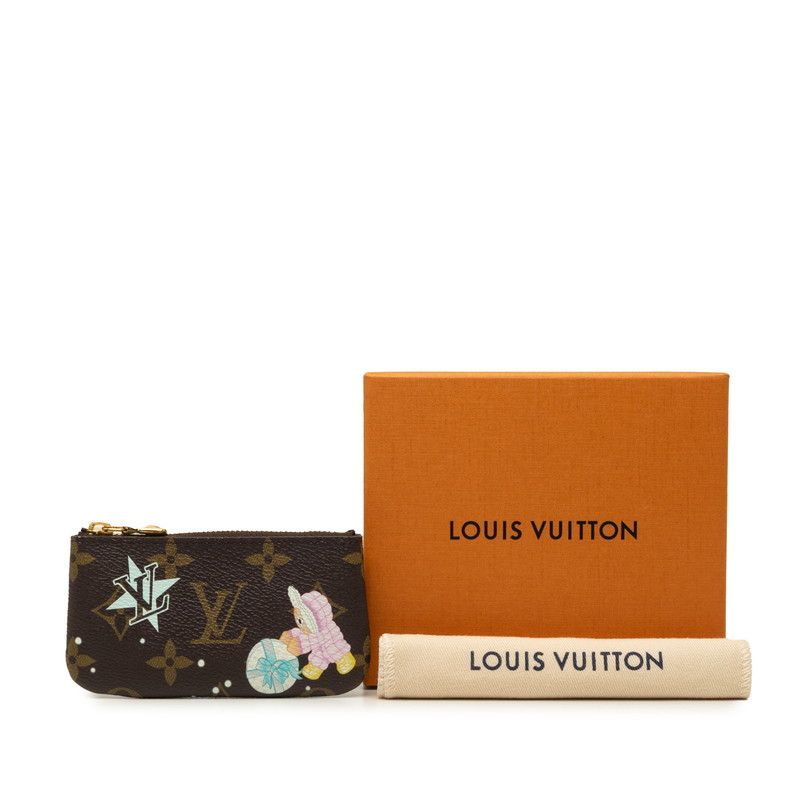 Louis Vuitton Monogram Vivienne Pochette Cles Coin Purse Key Case Azur Frost — view 8
