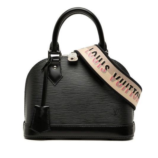 Louis Vuitton Epi Alma BB 2-Way Shoulder Bag Noir Black Leather