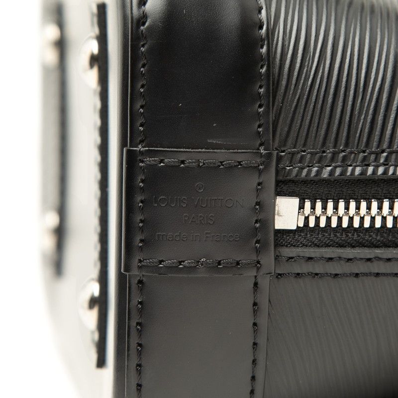Louis Vuitton Epi Alma BB 2-Way Shoulder Bag Noir Black Leather — view 5