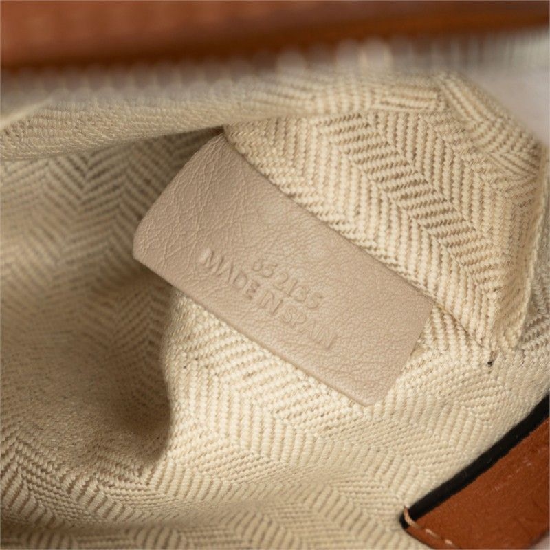 Loewe Anagram Military Messenger Bag Brown Leather — view 6