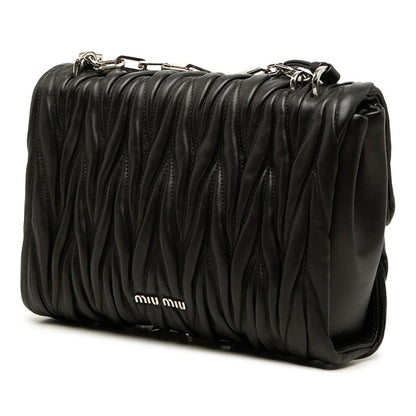 Miu Miu Matelasse Handbag Black Leather — view 2