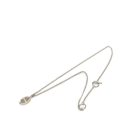 Hermes Mini Maillon PM Pendant Rogue Beige Gold Plated Necklace — view 3