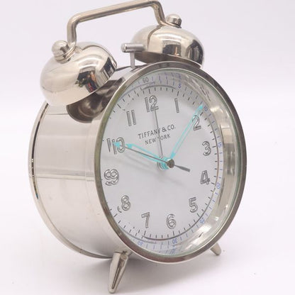Tiffany & Co Twin Bell Table Clock White Dial Watch — view 2