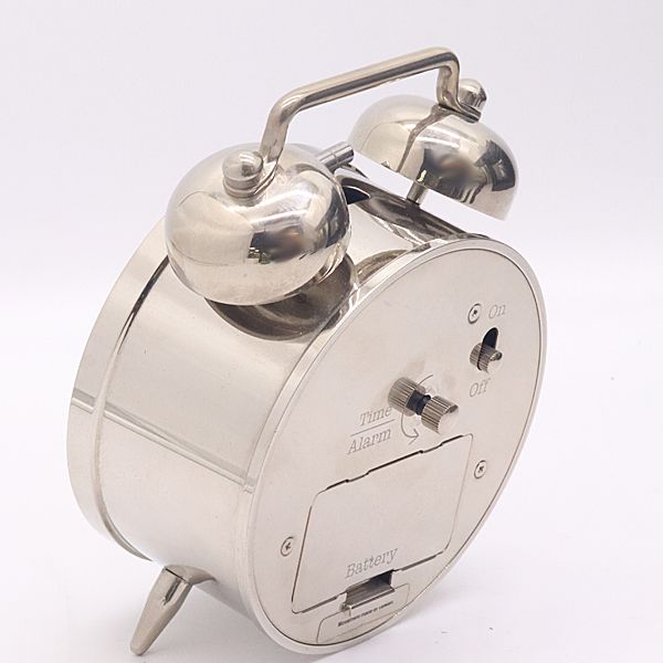 Tiffany & Co Twin Bell Table Clock White Dial Watch — view 3