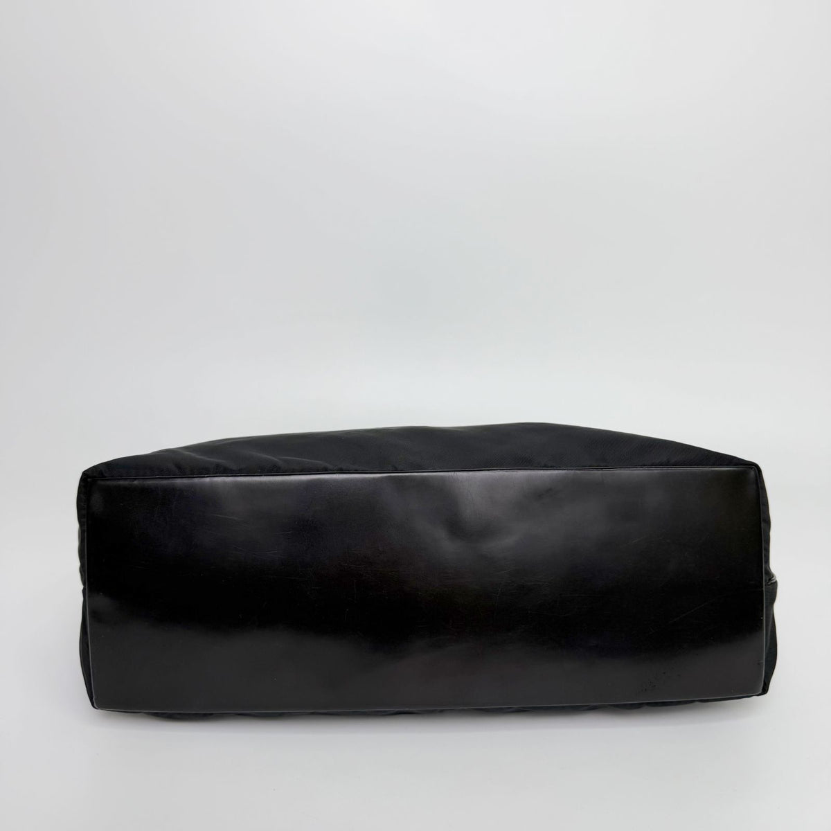 Prada Tessuto Nylon Shoulder Bag Black Vintage — view 7