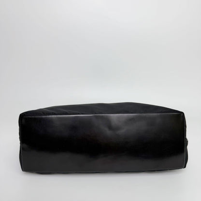 Prada Tessuto Nylon Shoulder Bag Black Vintage — view 7