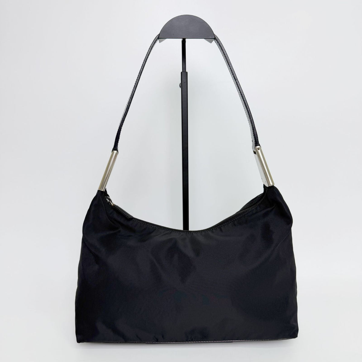 Prada Tessuto Nylon Shoulder Bag Black Vintage — view 2