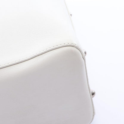 Dior Handbag Lady Dior Large 2-Way White Leather — view 8