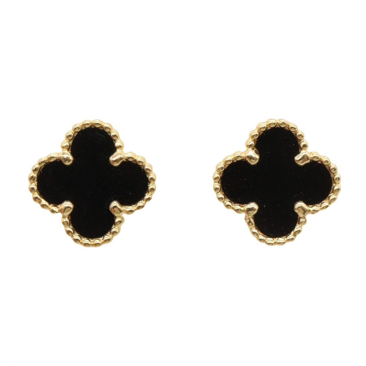 Van Cleef & Arpels Earrings Sweet Alhambra Onyx 18k